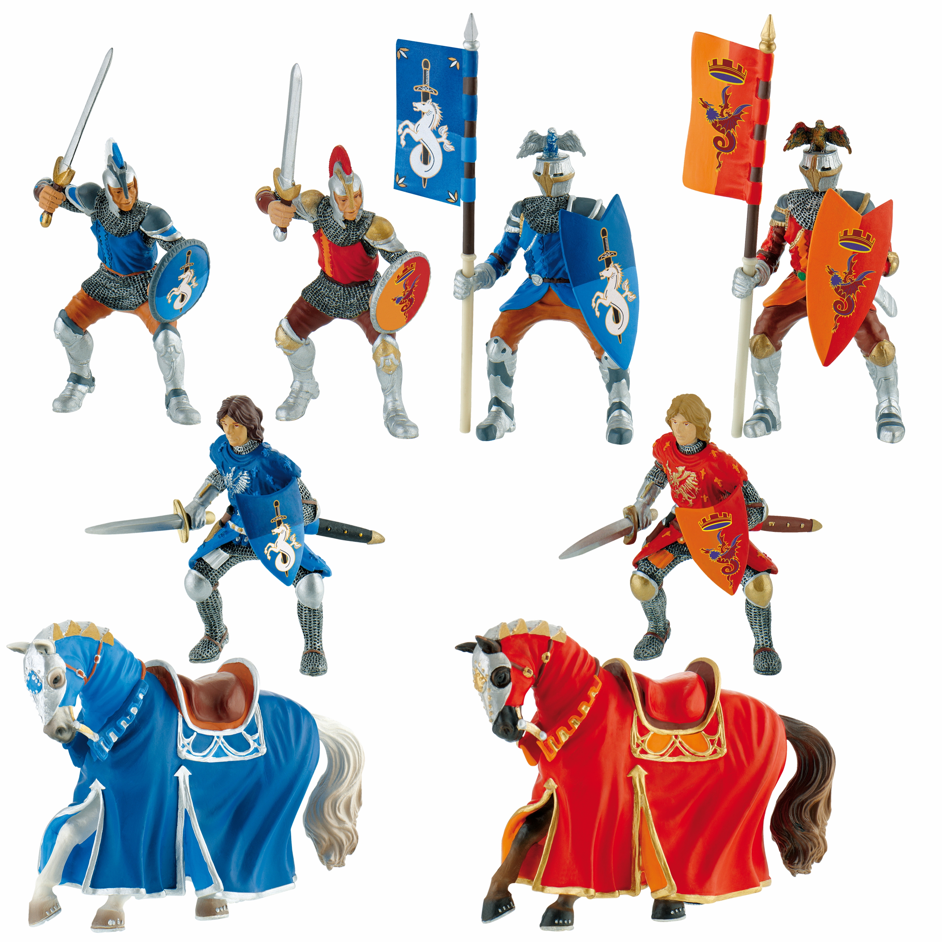 Spielfiguren Ritter 8er Set