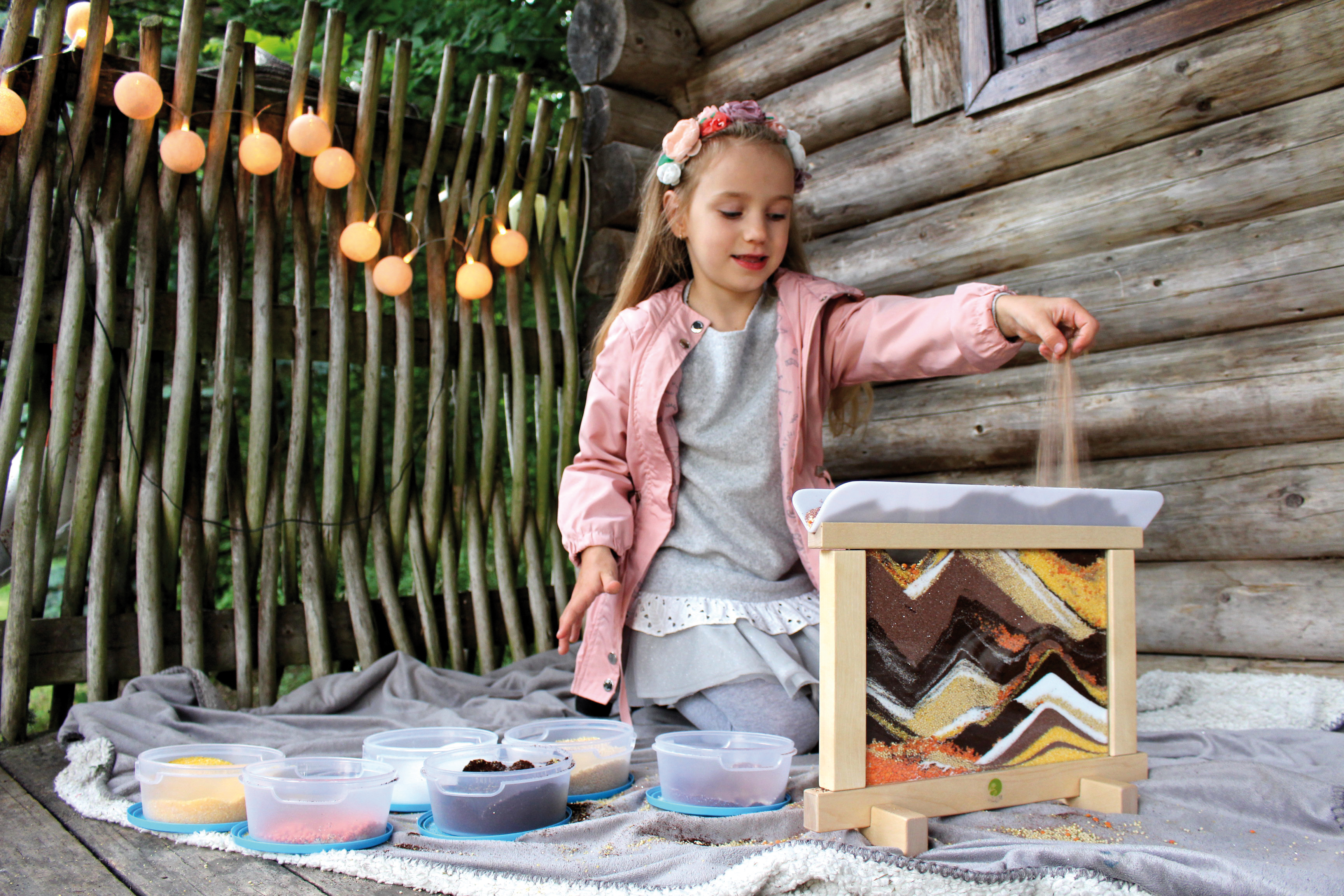 Kreativ Rahmen mit Sand